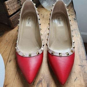 Valentino Rockstud Kitten Wedge size 38
